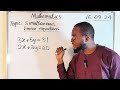 Solving Systems of Linear Equations