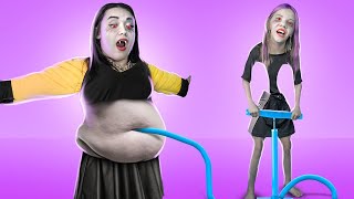 Slim vs. FAT VAMPIRE! 🧛‍♀️✨ A Spooky Night Adventure Awaits!