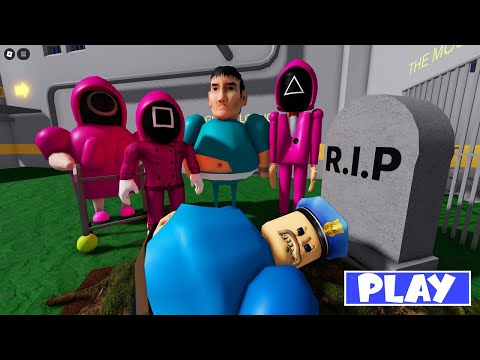 BARRY'S PRISON RUN RIP BY SQUID GAME 2 CHARACTERS - Walkthrough Gameplay Roblox