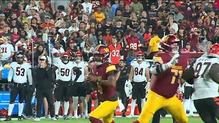Jayden Daniels, Joe Burrow face off in preseason; Commanders fall 31-17