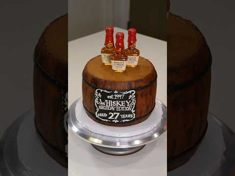 Whiskey Themed Birthday Cake๐ฅ #cake #shorts