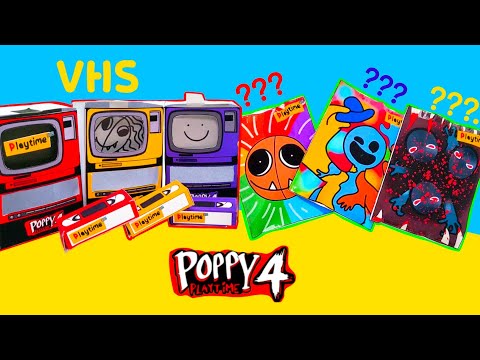 PAPER DIY♥ POPPY PLAYTIME CHAPTER4 DOEY, YARNABY VHS BLINDBAG- THE DOUGHMAN DOEY YARNABY SQUISHY