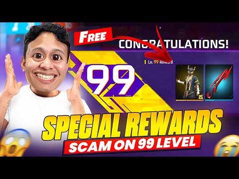FREE FIRE LEVEL UP 99 REWARD 🤫 Garena Scammed Me Last Game 🤡
