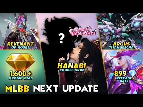 HANABI VALENTINE SKIN | ARGUS TITAN MECHA | 1600+ PROMO DM | NEW EPIC SHOP #MLBBNewUpdate