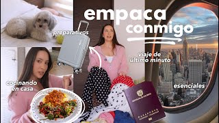 Viaje de última hora ✈️ 🧳 😱 Crisis, preparativos, outfits y más | Nancy Loaiza