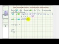 Function Evaluation and Operations