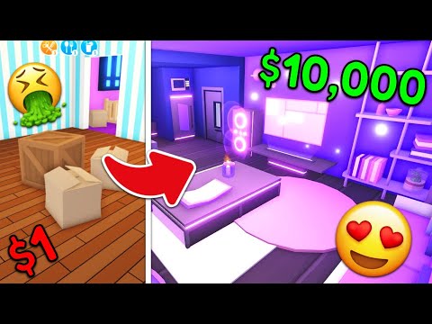 $1 VS $10,000 MEGA Roblox Adopt Me Build-Off!