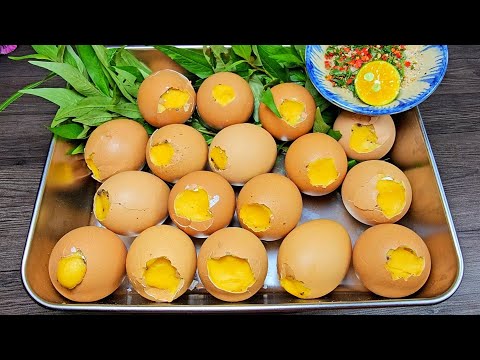 Cách làm trứng gà nướng không bị bể để bán - HỘT GÀ NƯỚNG không dính vỏ không bị xì trào bể