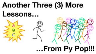 Another three (3) more lessons from my Pop!