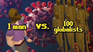 1 Player vs 100 Globalists OSRS