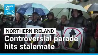 YouTube video thumbnail:  Controversial Northern Ireland Protestant Parade Hits Stalemate Amid Fresh Talks