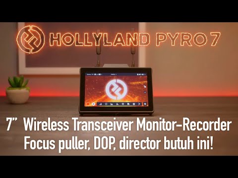 Hollyland Pyro 7!  Monitor 7" Bisa Jadi Transmitter, Receiver & Recorder!