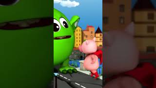 The Hero Pig Saves Us! 🐷🌉💥London Bridge Is Falling Down #shorts #nurseryrhymes #kidsongs