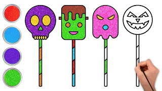 👻🍬How to Draw Halloween Candies Easily | कैसे बनाएं Halloween Candies| Chiki Art Hindi 🎨