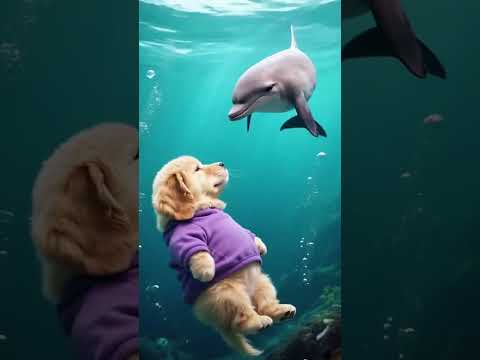 The plane accident, the golden retriever's father created a chance for the little golden retriever