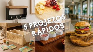 DIY - 5 projetos rápidos de marcenaria gastando pouco