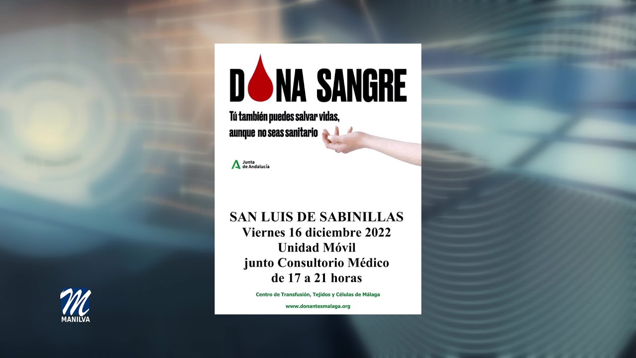 <strong>Este jueves y viernes podrán donar sangre en Manilva y Sabinillas</strong>