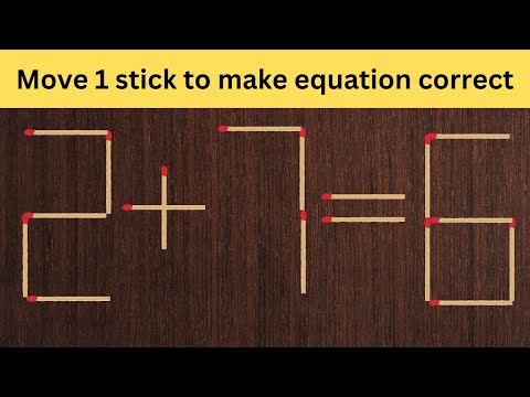 Matchstick Magic Puzzle | Fix the equation by moving the match stick | @Ilearn3736 ​