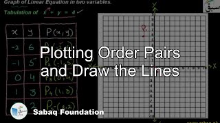 Plotting Order Pairs and Draw the Lines