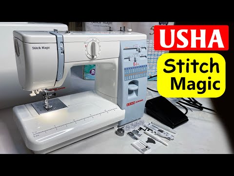 Best USHA Electric Janome Stitch Magic Silai Sewing Machine Unboxing|Review|Demo tutorial in Hindi
