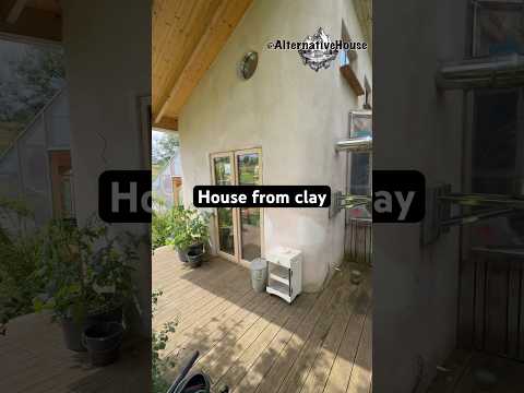 His self-built off-grid tiny house from clay