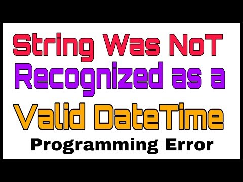 Microsoft Net Framework String Was Not Recognized As A Valid Datetime Jobs Ecityworks