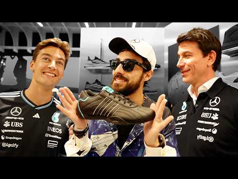 George Russell y Toto Wolf me dicen sus sneakers y autos favoritos! Mercedes F1 x Adidas