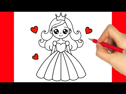 HOW TO DRAW A PRINCESS EASY