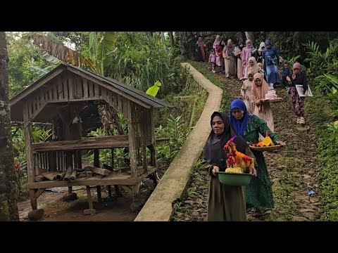 Dari Lemari Sampai Perabot Dapur! Warga Kompak Antar Pengantin dengan Isi Rumahnya di Garut Selatan