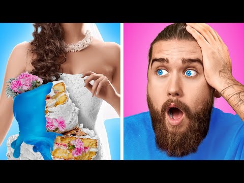 The suspense is CRAZY!! 🤯🥵 The Dudes REACT to custom wedding cake TikToks