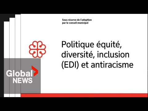 YouTube video thumbnail: Montreal Produces 1st of its Kind Framework on DEI, but Excludes Antisemitism and Islamophobia