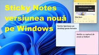 Tutorial cu noul Sticky Notes Windows