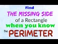 Calculating the Missing Side of a Rectangle from Perimeter