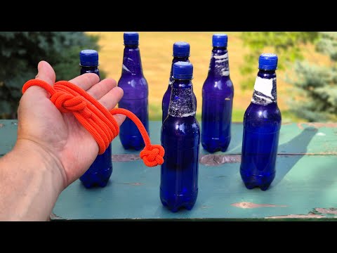 Diy KUSARI-FUNDO style throwing rope – bottle & pin knockdown!