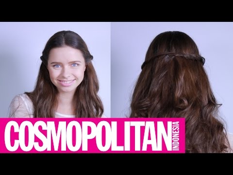 Cosmo DIY: Twisted Halo Hair