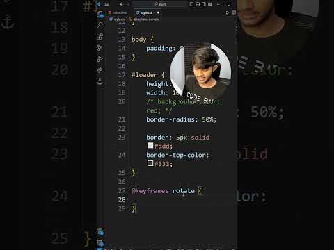 17/100 Tricks: Animated Loader by using CSS | HTML CSS JS Animation and Effects #css #webdevelopment