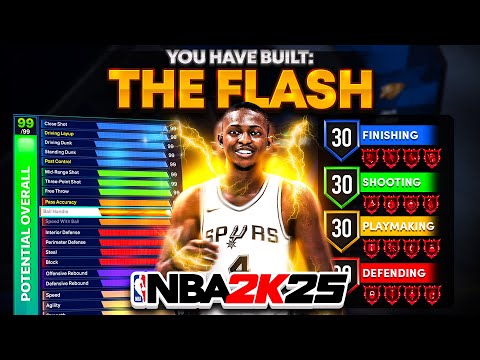 The FASTEST LOCKDOWN BUILD in NBA 2K25! 99 STEAL + 95 SPEED is OVERPOWERED! best lock build 2k25