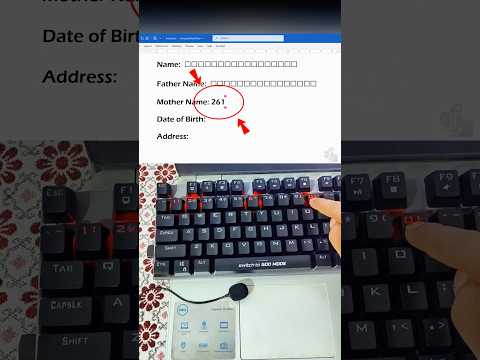 Insert a Square Box in MS Word with One Shortcut. It Feels Like a Cheat Code #word #keyboard #shorts
