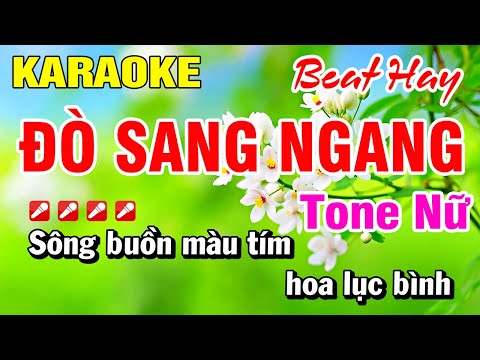 Karaoke Nhạc Sống Tone Nữ Đò Sang Ngang Beat Mới Hoài Phong Organ