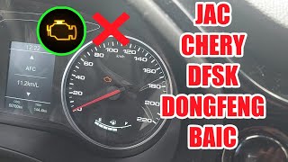 Borrar CHECK ENGINE autos chinos ECU MT62.1 JAC BAIC CHANGAN DFSK DONGFENG CHERY