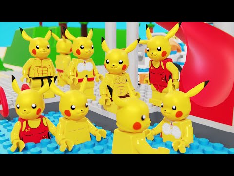 LEGO Pokemon Pikachu and Friends at the Pool – Fun Water Adventure!