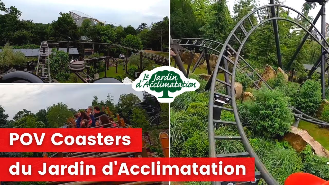 Onride des coasters du Jardin d'Acclimatation, parc d'attractions à Paris