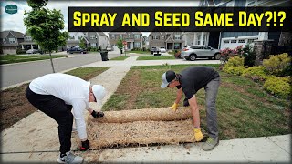 Seeding A Transition Zone Lawn! + Spray and Seed The Same Day // Lawn Rescue Ep 3