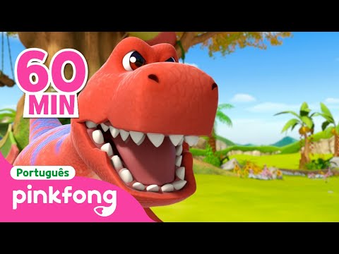 Maratona de Escolinha do Dino🦖 | T-Rex | + Completo | Pinkfong, Bebê Tubarão! Canções para Crianças