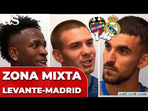 ZONA MIXTA COMPLETA: VINICIUS, MASTANTUONO, CEBALLOS, XABI ALONSO… | LEVANTE 1-4 REAL MADRID hoy