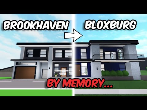 Recreating A BROOKHAVEN HOUSE in BLOXBURG by memory...