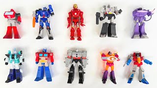 TRANSFORMERS G1 Series: War For Cybertron, Mini Size RobotCar Autobots vs Decepticon Commander Movie