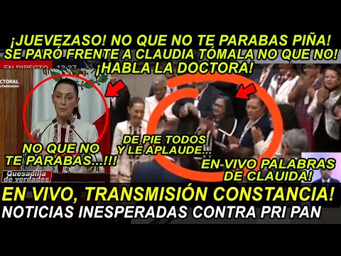 ?EN VIVO SE PARÓ NORMA PIÑA ANTE CLAUDIA! NO QUE NO TE PARABAS! TÓMALA! ENTREGA DE CONSTANCIA HOY!