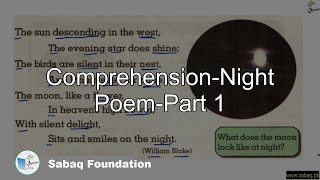 Comprehension-Night Poem-Part 1