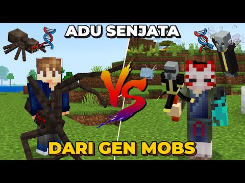 Aku dan @OdoKentang Bertarung untuk Mencari Senjata Terkuat dari Gen Mobs di Minecraft !!